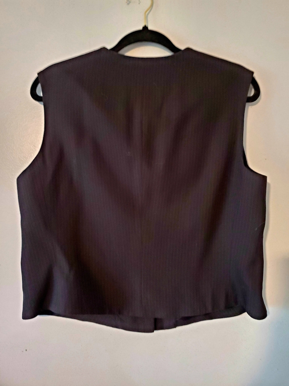 Lauren Ralph Lauren Vintage Y2K Black Pinstripe Vest 12 Equestrian Old Money - Picture 10 of 10